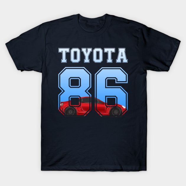 TOYOTA GT86 T-Shirt by HSDESIGNS